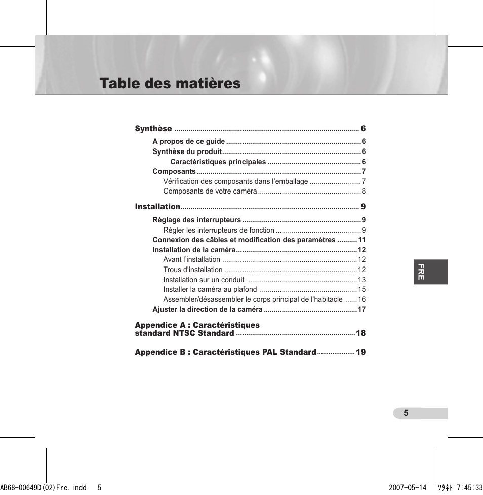 Samsung SCC-B539X User Manual | Page 49 / 131