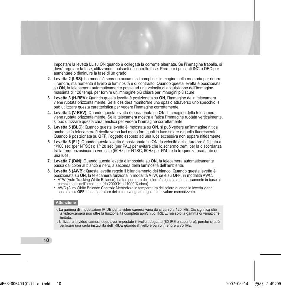 Samsung SCC-B539X User Manual | Page 98 / 131