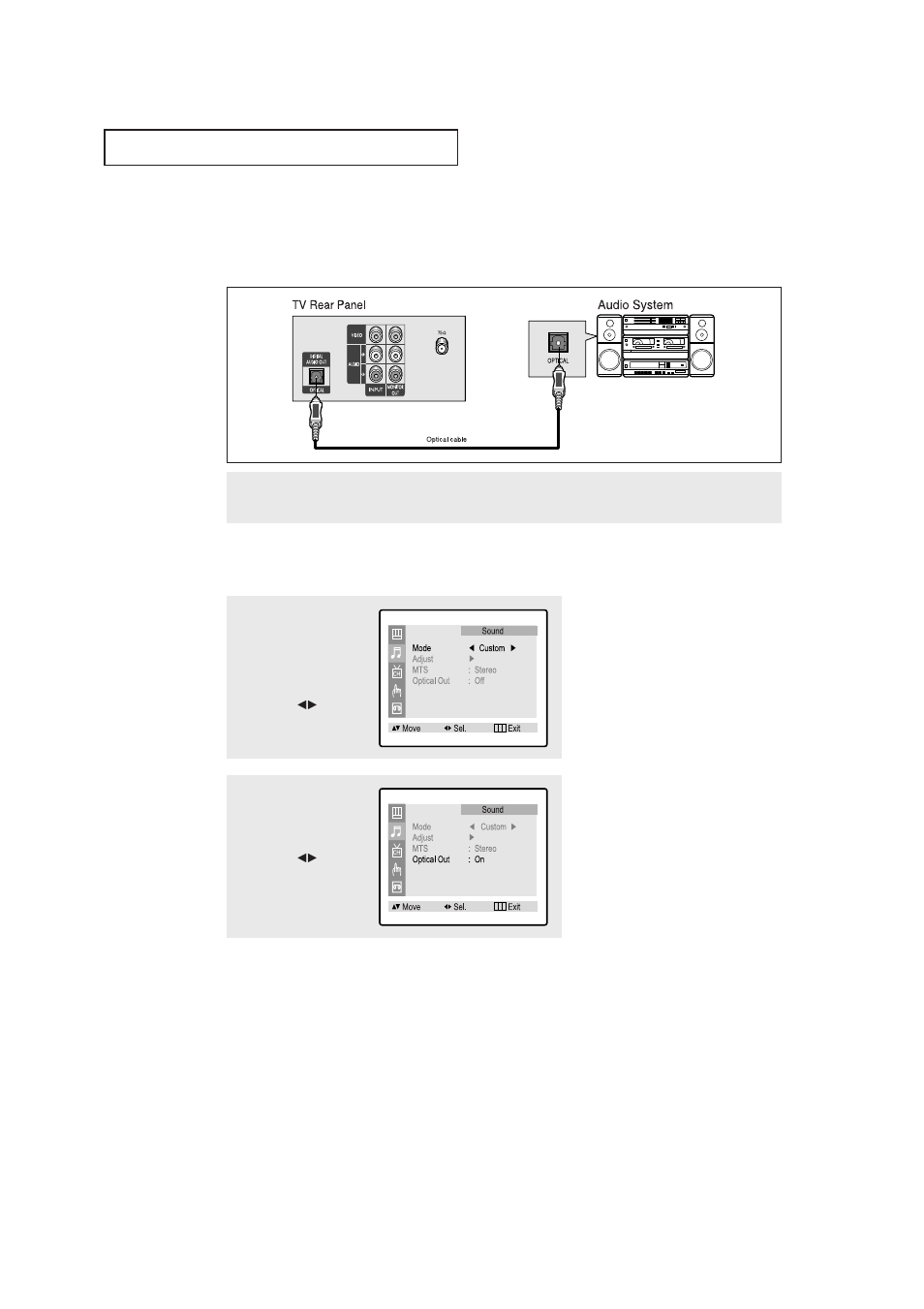 Connecting an audio system | Samsung CXM 2785TP User Manual | Page 19 / 99