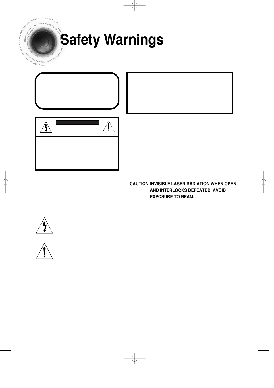 Preparation, Safety warnings, 1safety warnings | Samsung HT-DS100 User Manual | Page 2 / 66