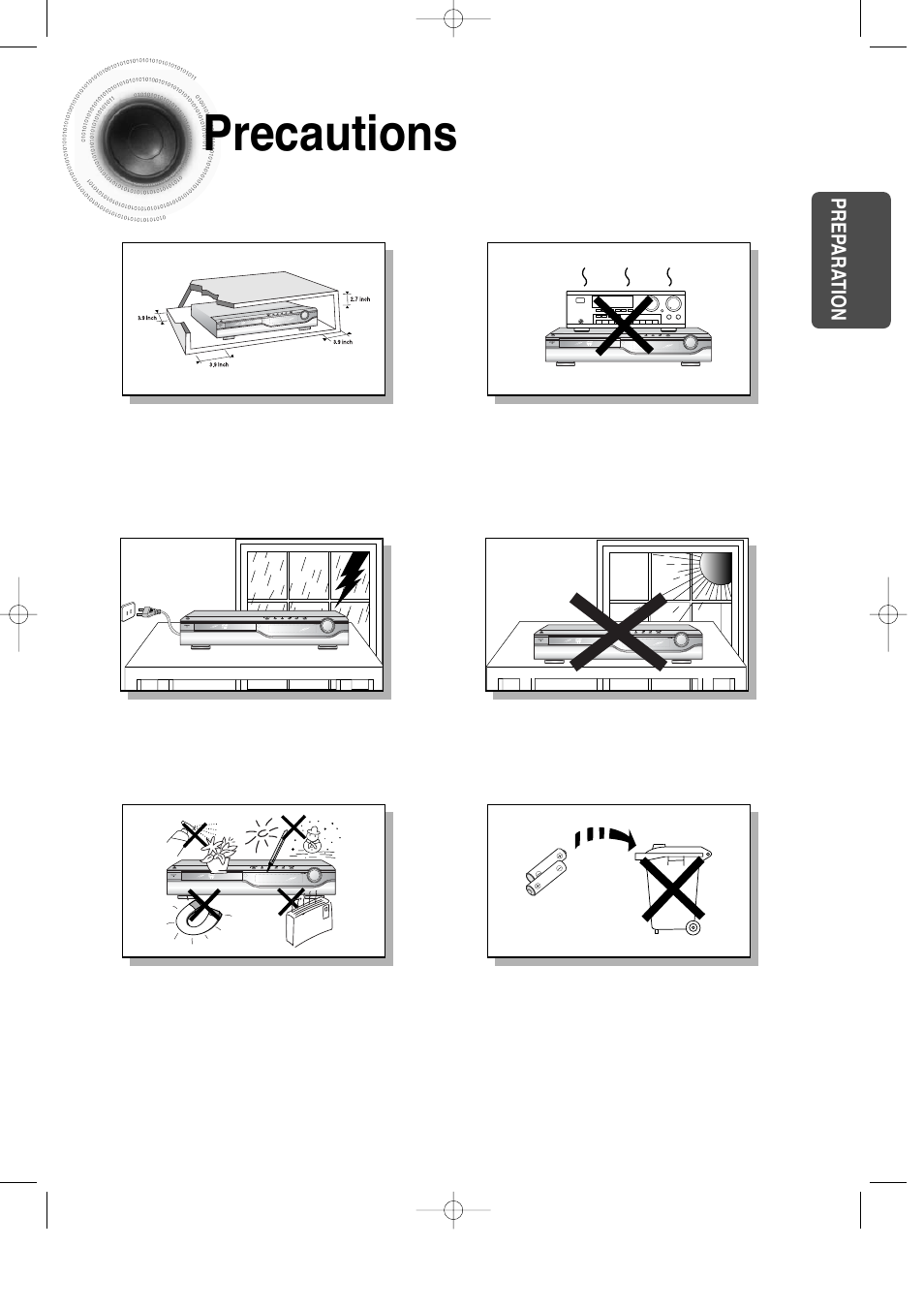 Precautions, 2precautions | Samsung HT-DS100 User Manual | Page 3 / 66