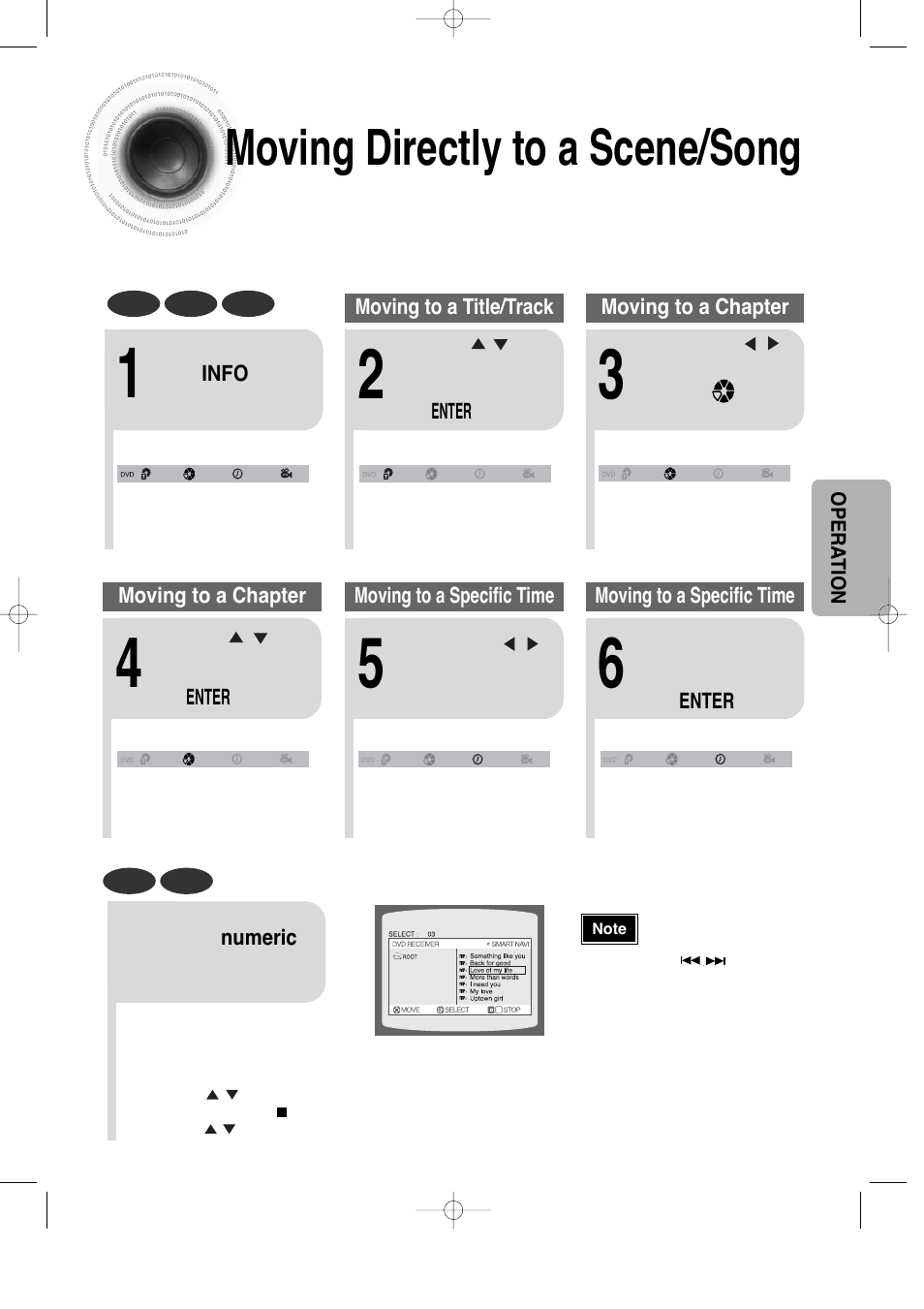 Moving directly to a scene/song, 32 moving directly to a scene/song | Samsung HT-DS100 User Manual | Page 33 / 66