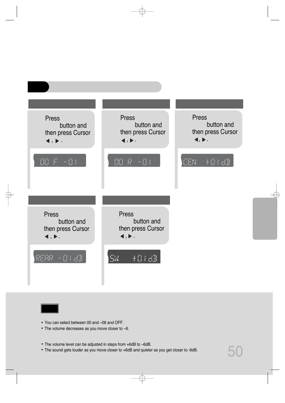 When manually adjusting with the sound edit button | Samsung HT-DS100 User Manual | Page 51 / 66