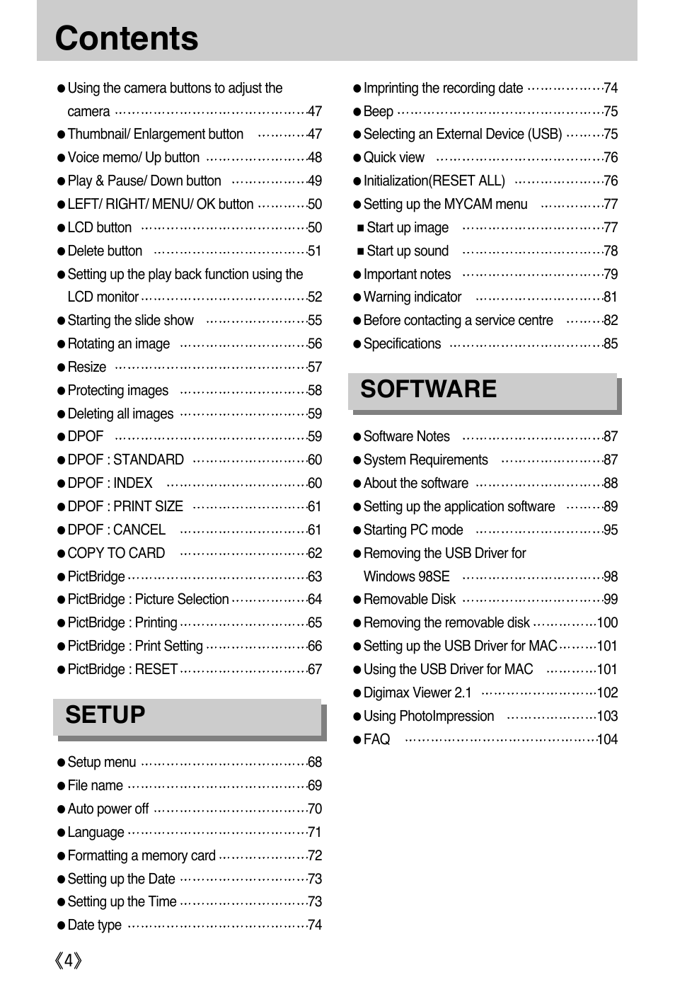 Samsung A502 User Manual | Page 4 / 108