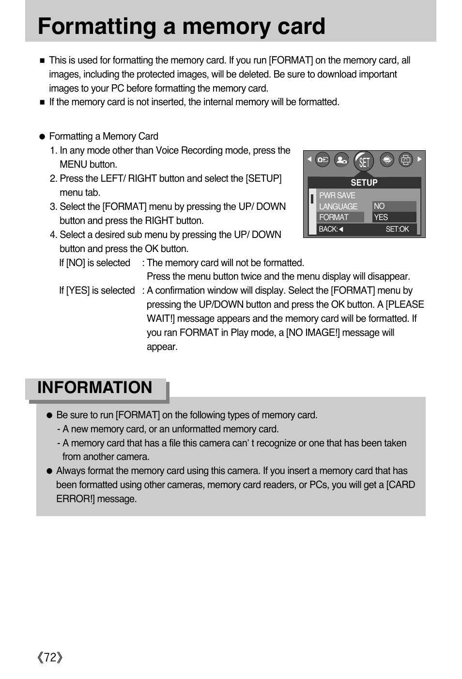 Information | Samsung A502 User Manual | Page 72 / 108