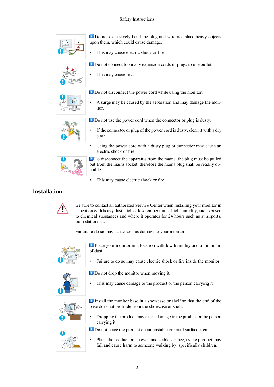 Installation | Samsung SyncMaster 953BW User Manual | Page 3 / 64