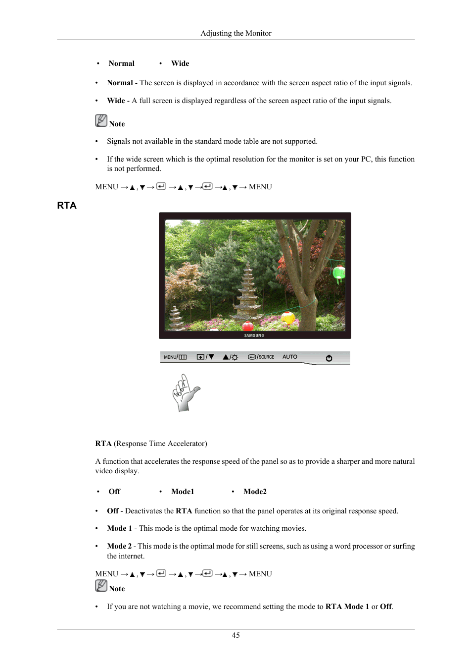 Samsung SyncMaster 953BW User Manual | Page 46 / 64