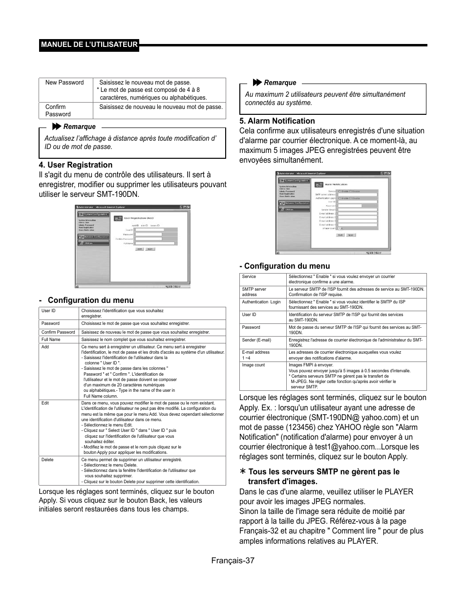 Français-7 | Samsung SMT-190Dx User Manual | Page 105 / 354