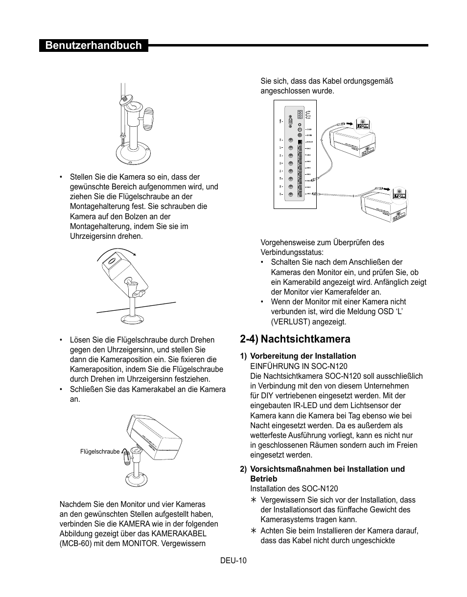 Benutzerhandbuch, 4) nachtsichtkamera | Samsung SMT-190Dx User Manual | Page 146 / 354