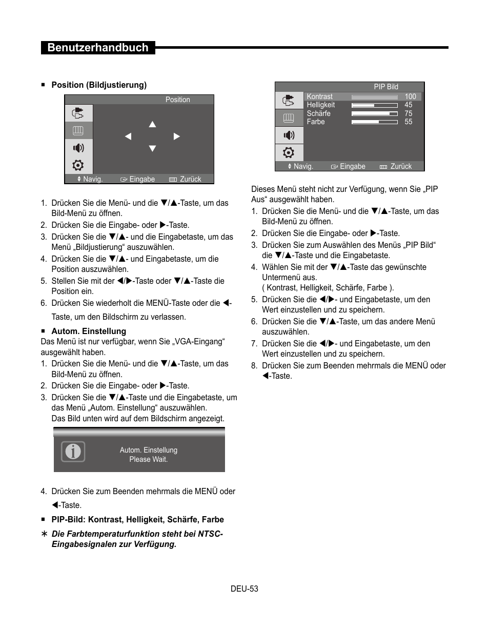 Benutzerhandbuch | Samsung SMT-190Dx User Manual | Page 189 / 354