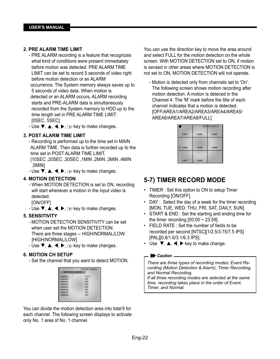 7) timer record mode | Samsung SMT-190Dx User Manual | Page 22 / 354