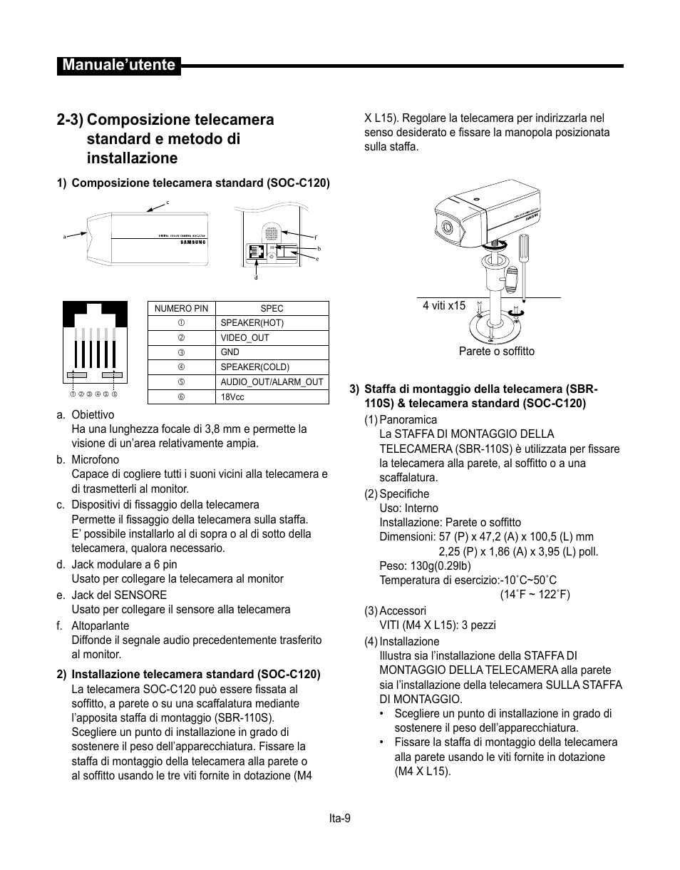 Manuale’utente | Samsung SMT-190Dx User Manual | Page 221 / 354