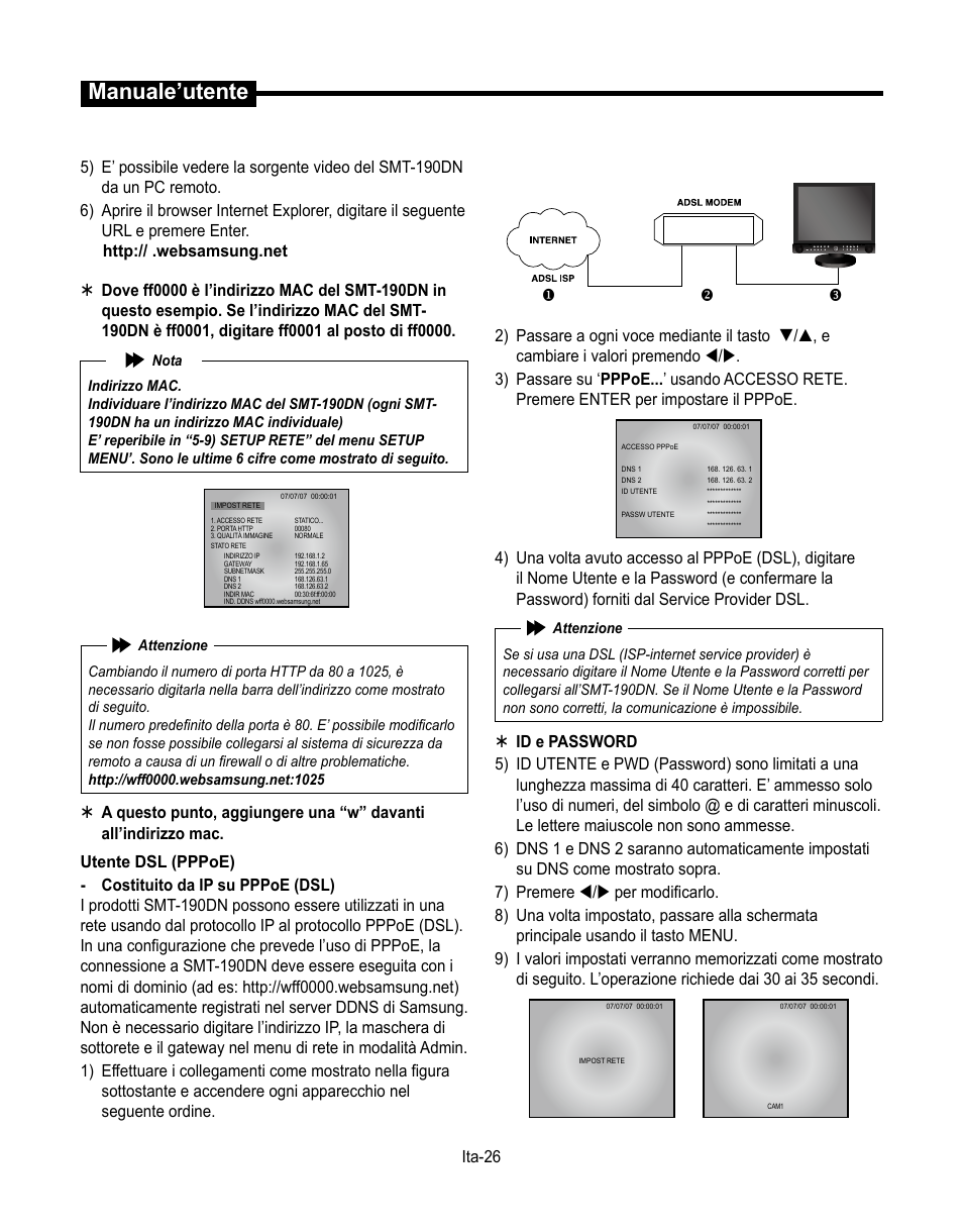 Manuale’utente | Samsung SMT-190Dx User Manual | Page 238 / 354