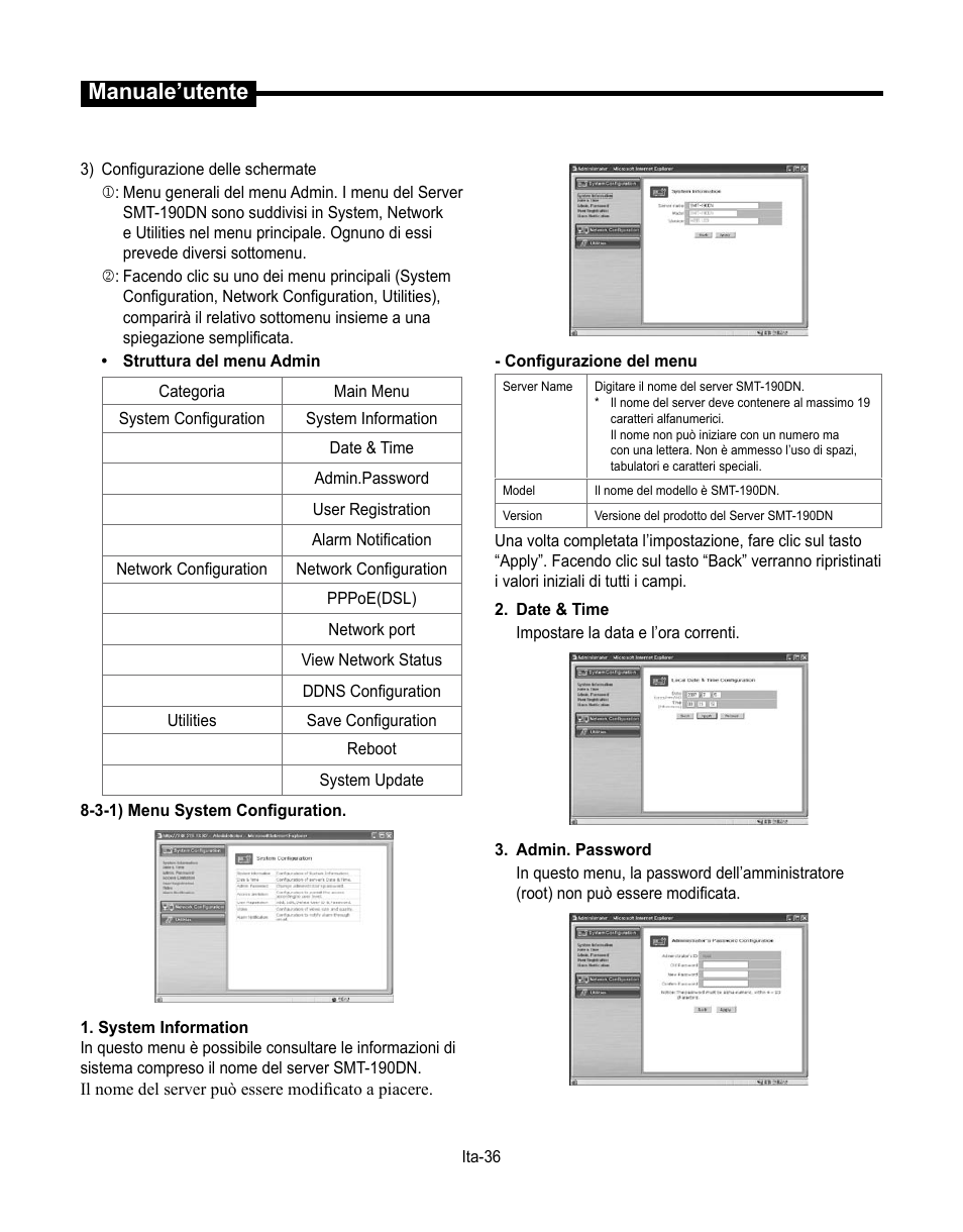 Manuale’utente | Samsung SMT-190Dx User Manual | Page 248 / 354