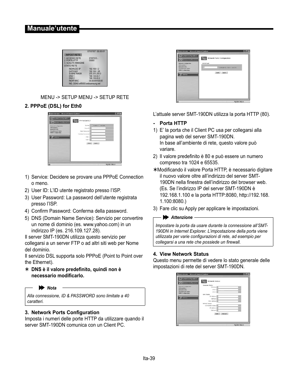 Manuale’utente | Samsung SMT-190Dx User Manual | Page 251 / 354