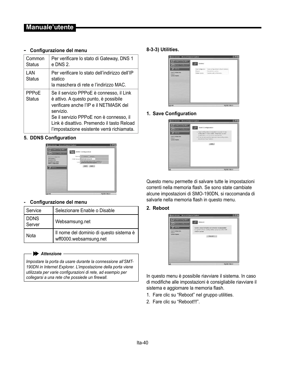 Manuale’utente | Samsung SMT-190Dx User Manual | Page 252 / 354