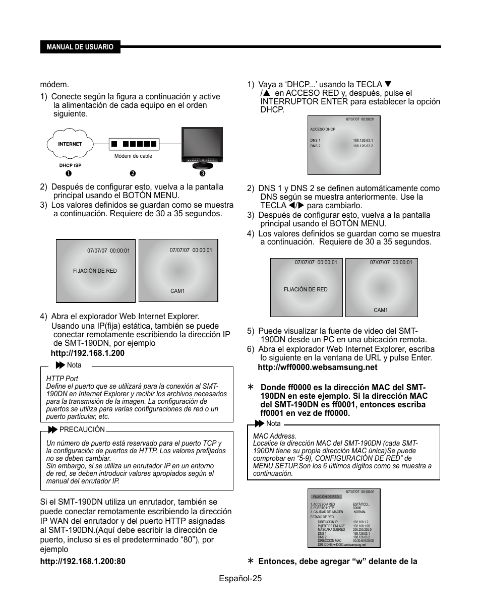 Entonces, debe agregar “w” delante de la, Español-5 | Samsung SMT-190Dx User Manual | Page 311 / 354