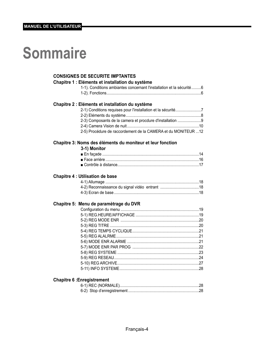 Sommaire | Samsung SMT-190Dx User Manual | Page 72 / 354