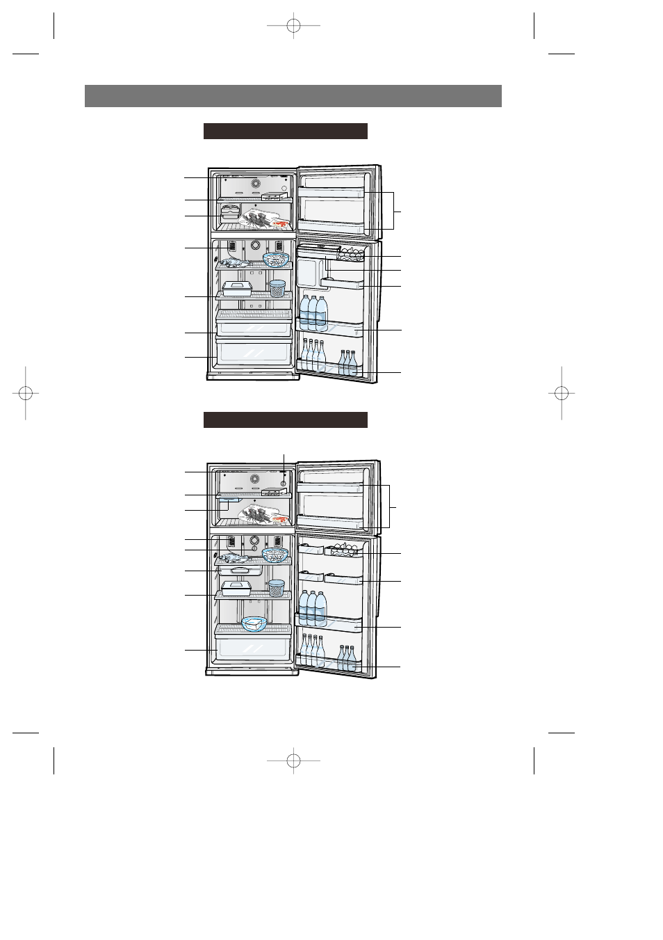 View of your fridge / freezer | Samsung SR519DP User Manual | Page 17 / 19