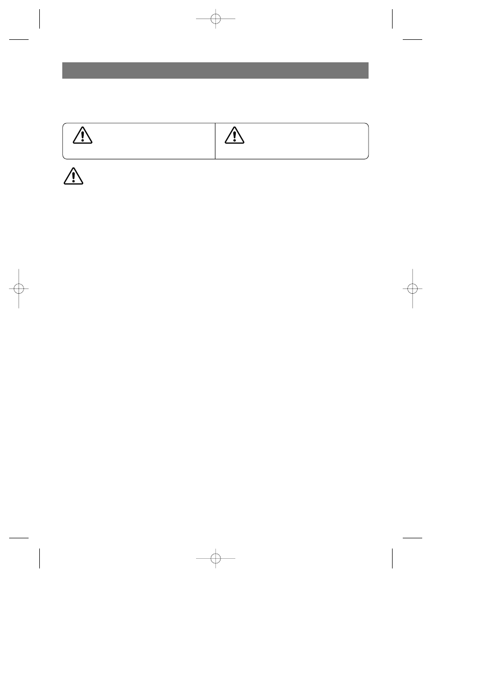 Warnings / safety precautions | Samsung SR519DP User Manual | Page 3 / 19