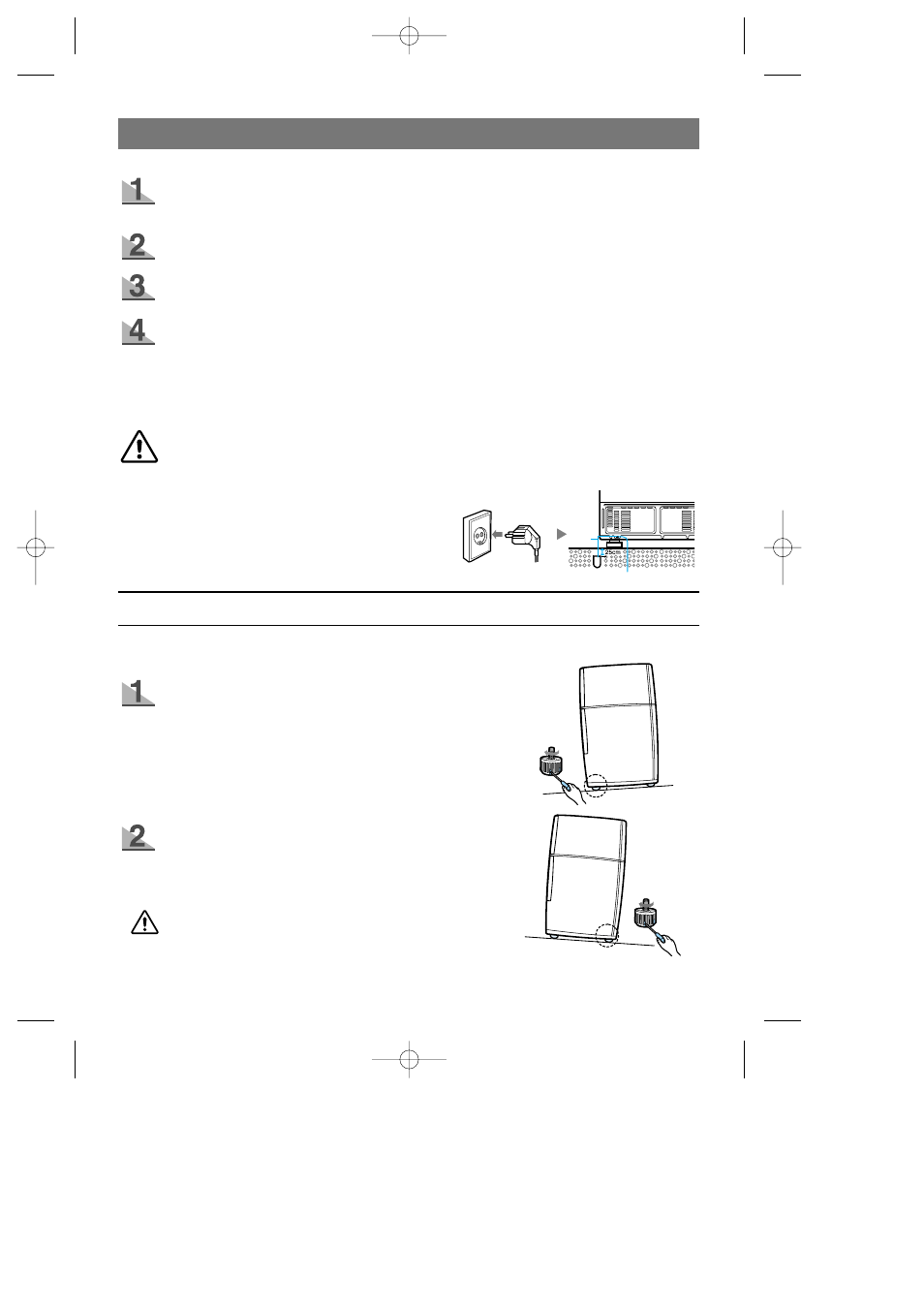 Installing the fridge/freezer, Levelling | Samsung SR519DP User Manual | Page 5 / 19