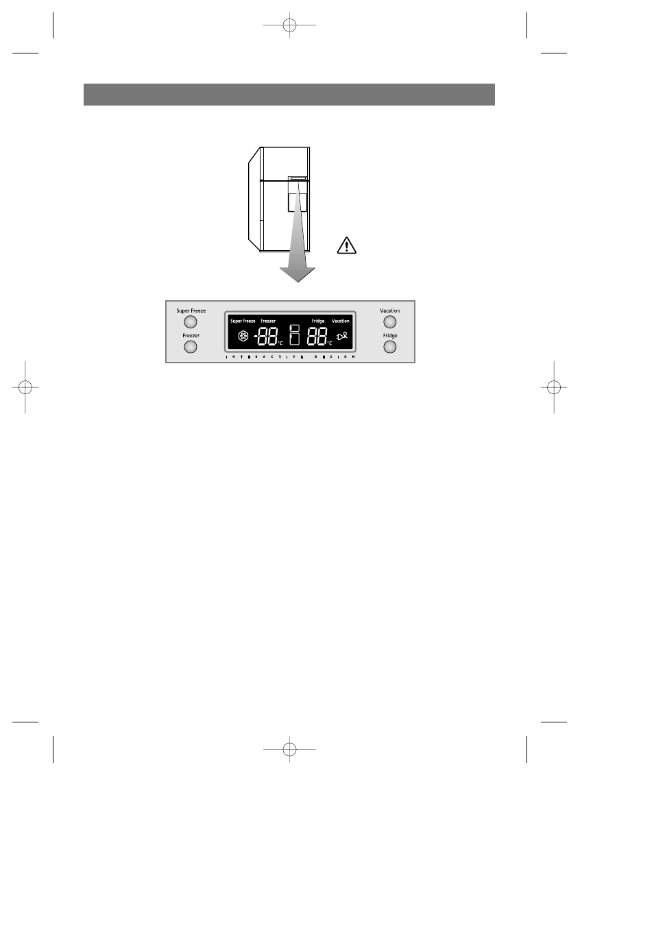 Freezer temp setting, Fridge temp setting, Door alarm | Samsung SR519DP User Manual | Page 6 / 19