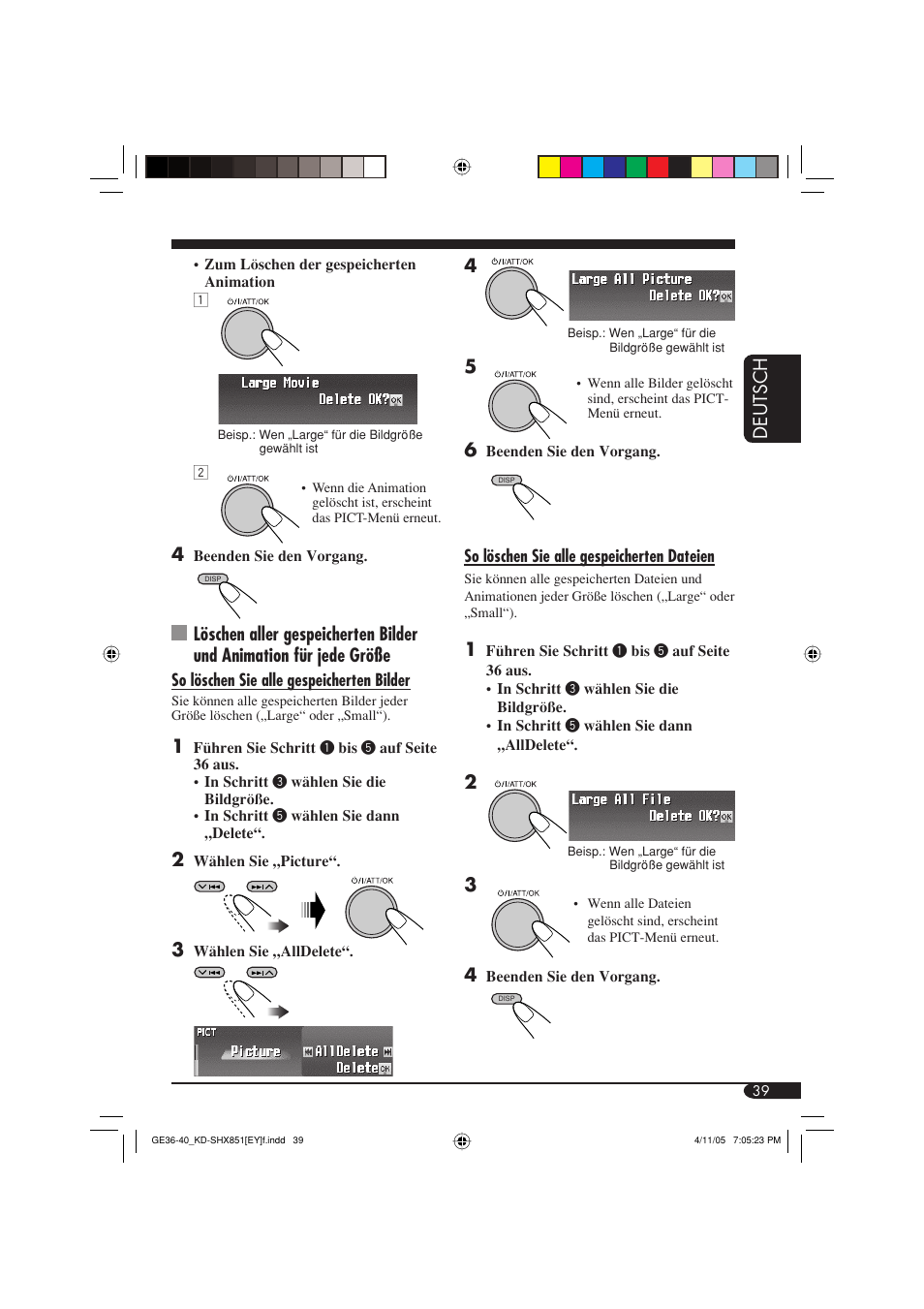 Deutsch 4 | JVC KD-SHX851 User Manual | Page 103 / 195