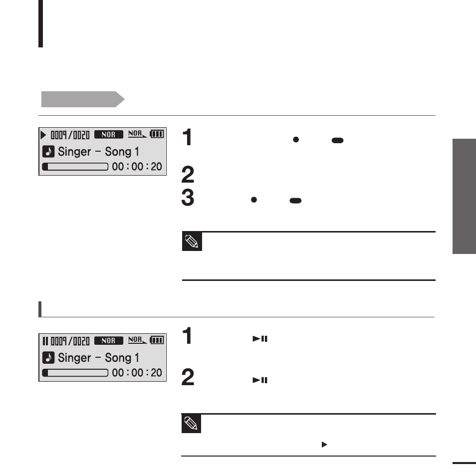 Listening to music | Samsung YP-F2J User Manual | Page 23 / 63