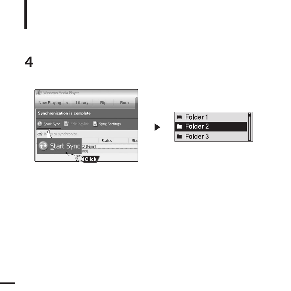 Transferring playlists from wmp10 | Samsung YP-F2J User Manual | Page 26 / 63