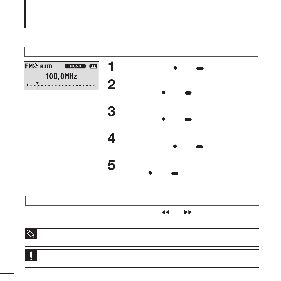 Setting a frequency | Samsung YP-F2J User Manual | Page 34 / 63