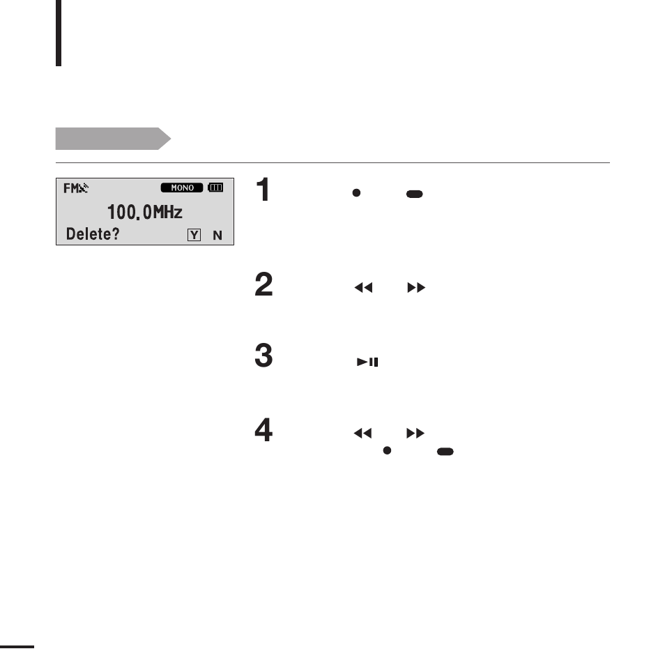 To delete presets | Samsung YP-F2J User Manual | Page 36 / 63