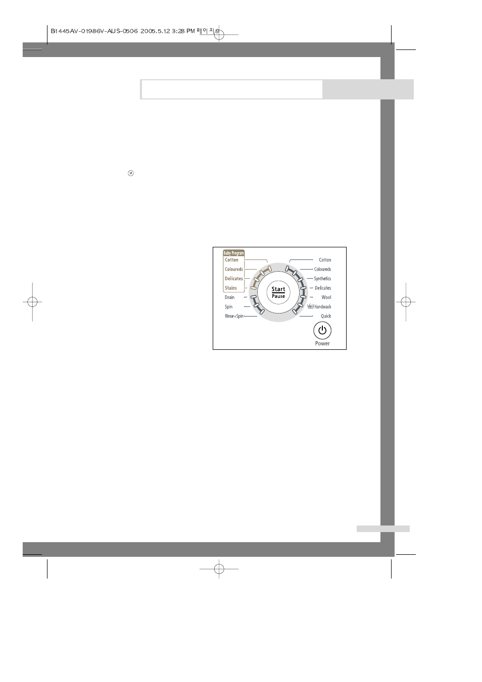 Washing clothes using fuzzy logic, Washing a load of laundry | Samsung B1045A  EN User Manual | Page 11 / 22