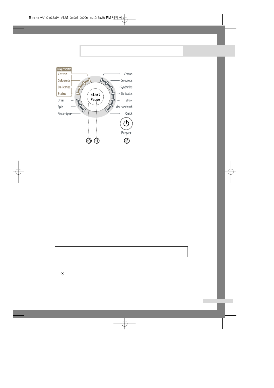 Washing a load of laundry | Samsung B1045A  EN User Manual | Page 9 / 22