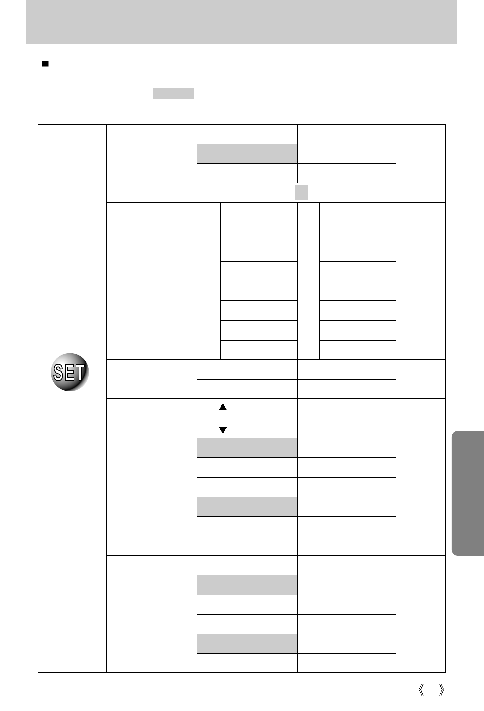Setup menu | Samsung Digimax V50 User Manual | Page 79 / 124