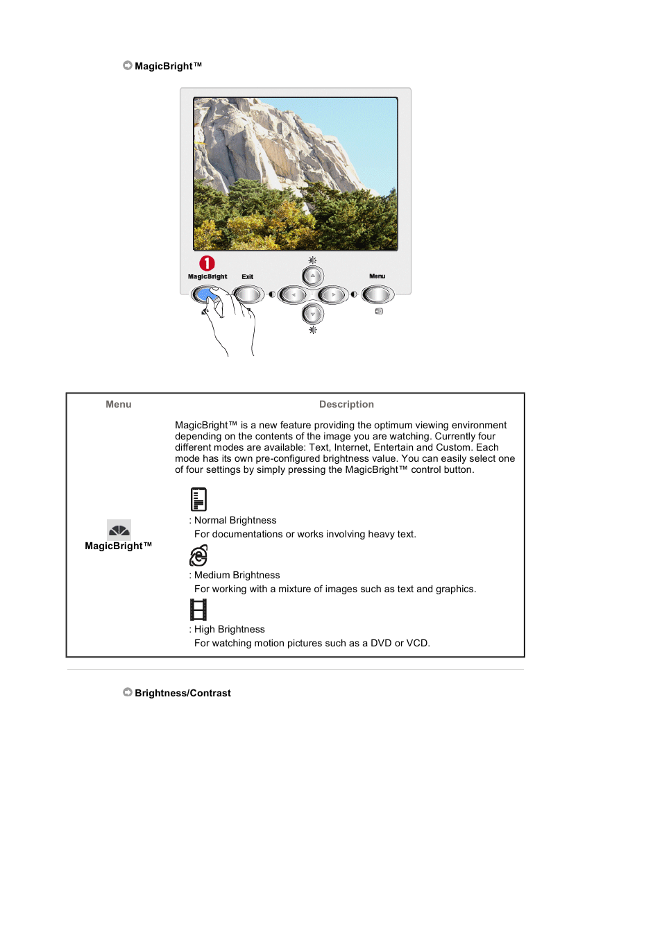 Direct-access features | Samsung 1100MB User Manual | Page 23 / 62