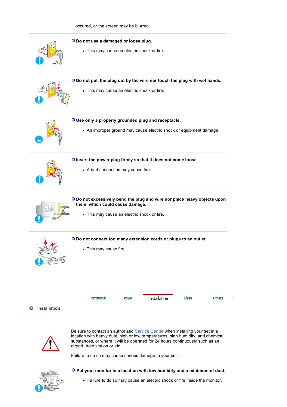 Installation | Samsung 1100MB User Manual | Page 3 / 62