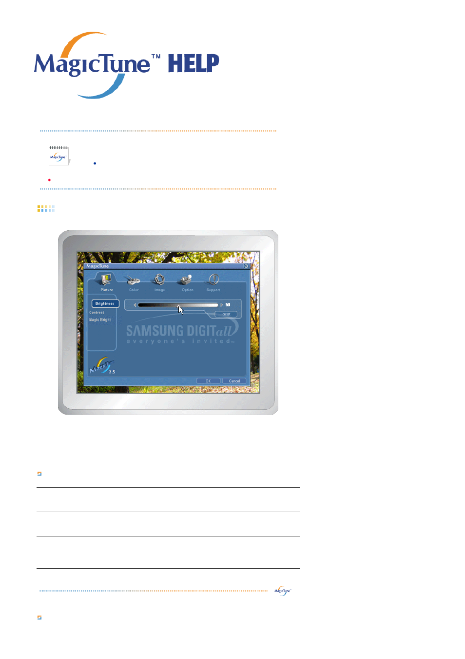 Osd mode, Button tab definition, Picture tab definition | Samsung 1100MB User Manual | Page 36 / 62