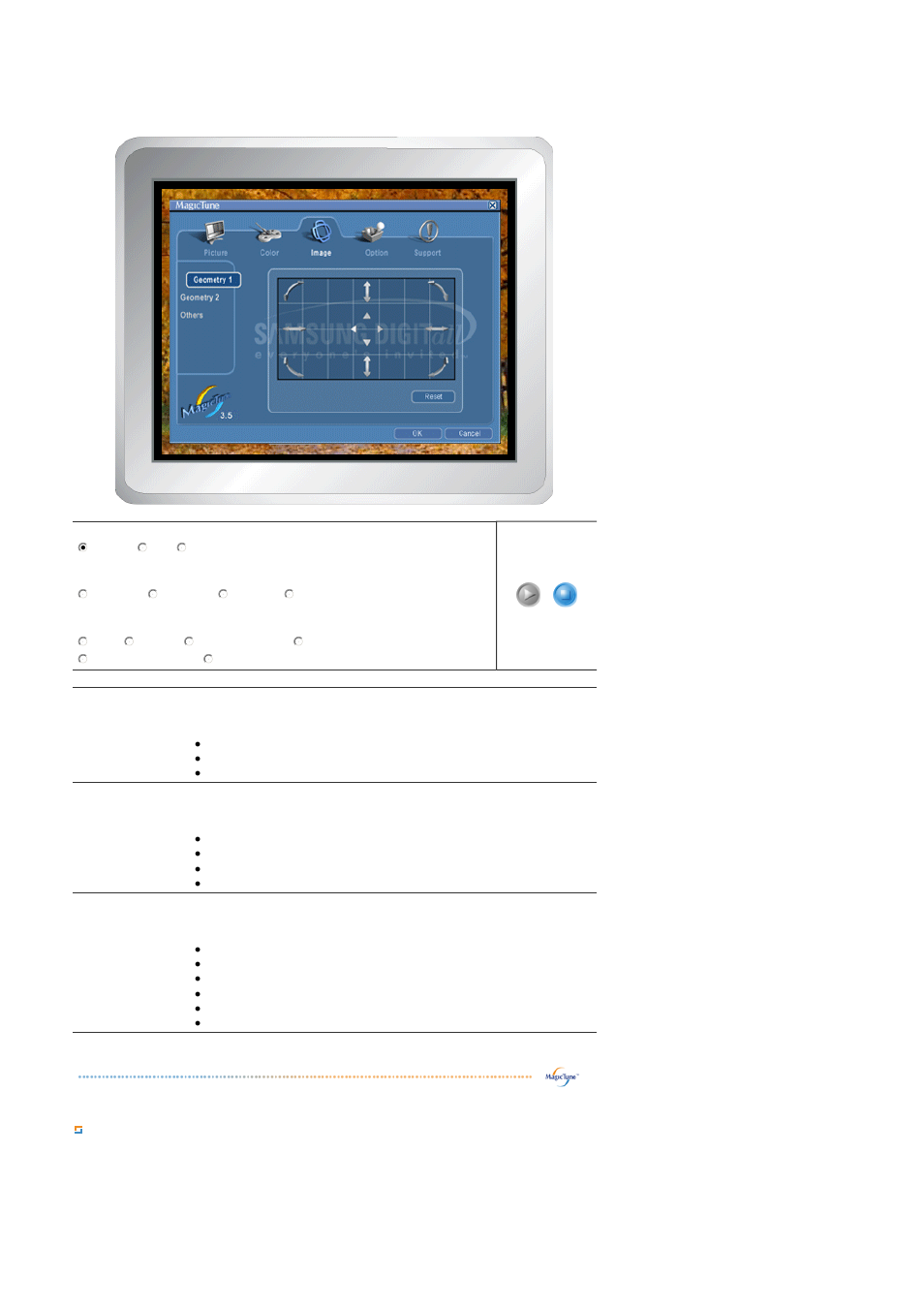 Option tab definition | Samsung 1100MB User Manual | Page 39 / 62