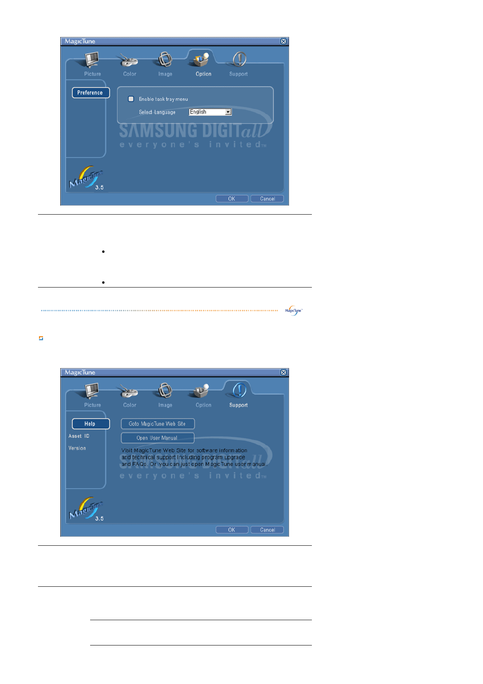 Support tab definition | Samsung 1100MB User Manual | Page 40 / 62