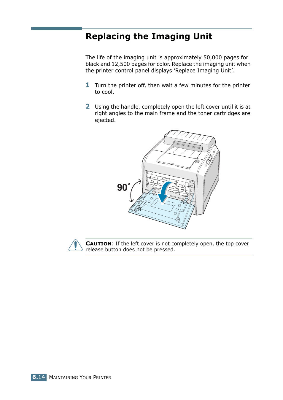 Replacing the imaging unit | Samsung CLP 550 User Manual | Page 144 / 289