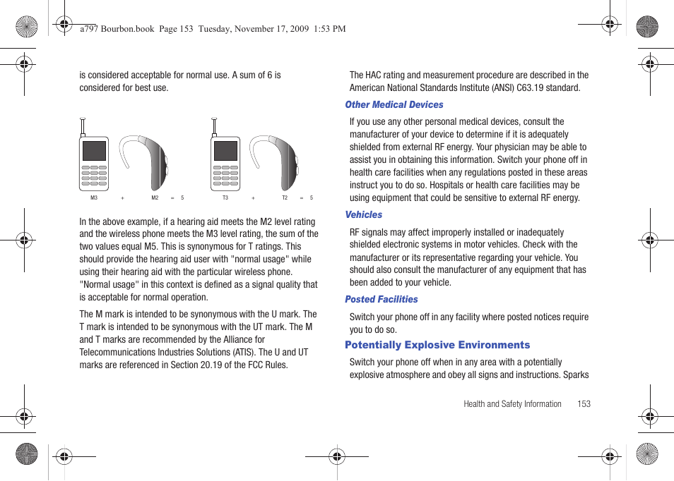 Potentially explosive environments | Samsung FLIGHT SGH-A797 User Manual | Page 157 / 177