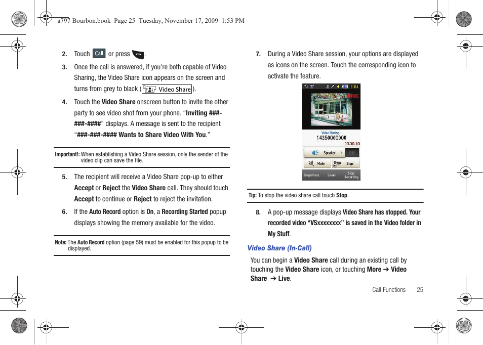 Samsung FLIGHT SGH-A797 User Manual | Page 29 / 177