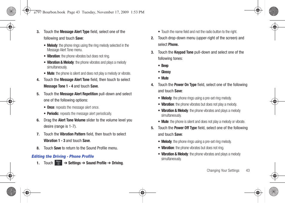 Samsung FLIGHT SGH-A797 User Manual | Page 47 / 177