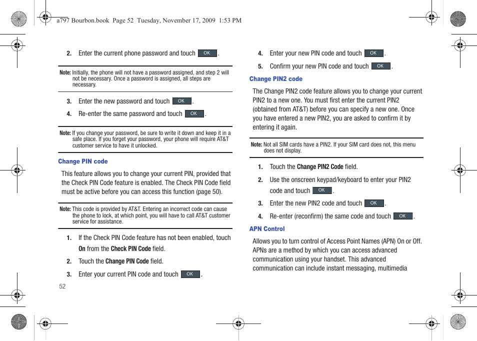 Samsung FLIGHT SGH-A797 User Manual | Page 56 / 177