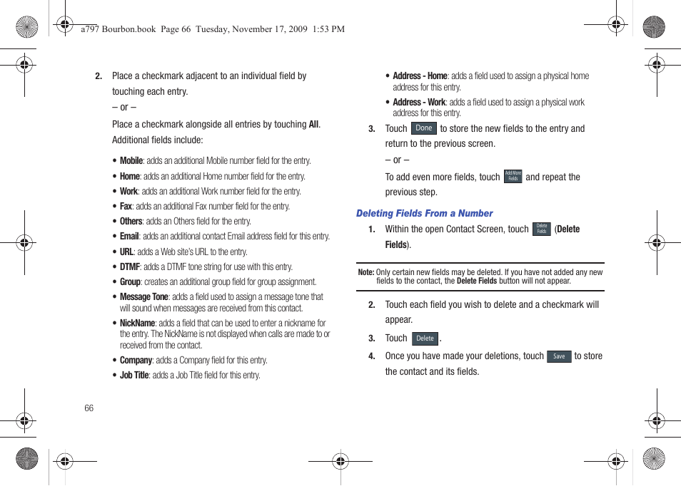 Samsung FLIGHT SGH-A797 User Manual | Page 70 / 177