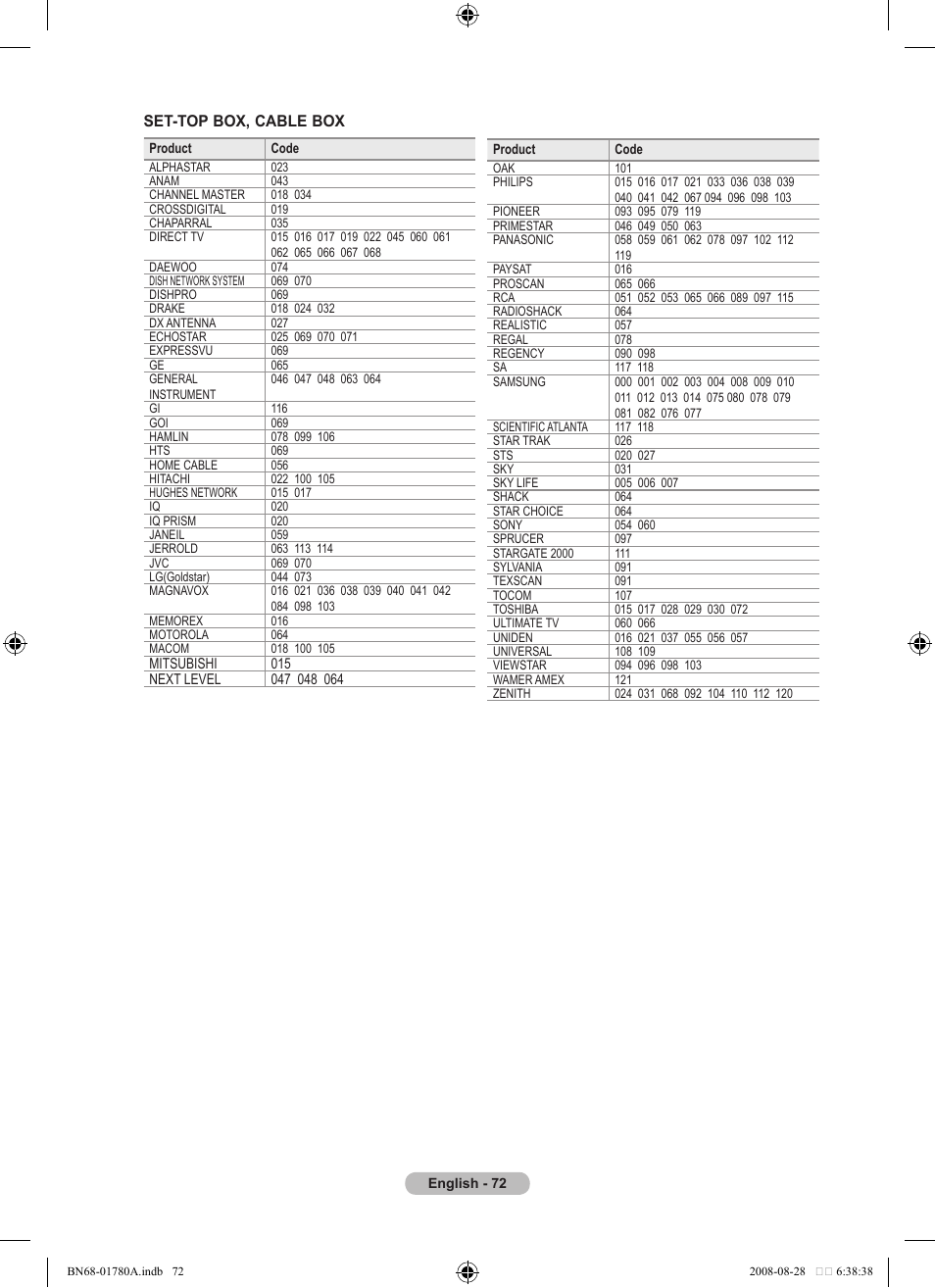 Samsung BN68-01780A-00 User Manual | Page 74 / 79