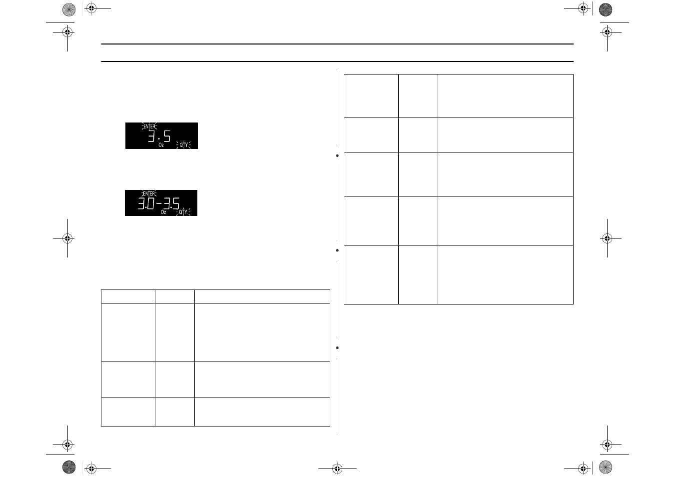 Operation, Using the instant cook buttons, Instant cook chart | Samsung MR1050USTC User Manual | Page 8 / 24