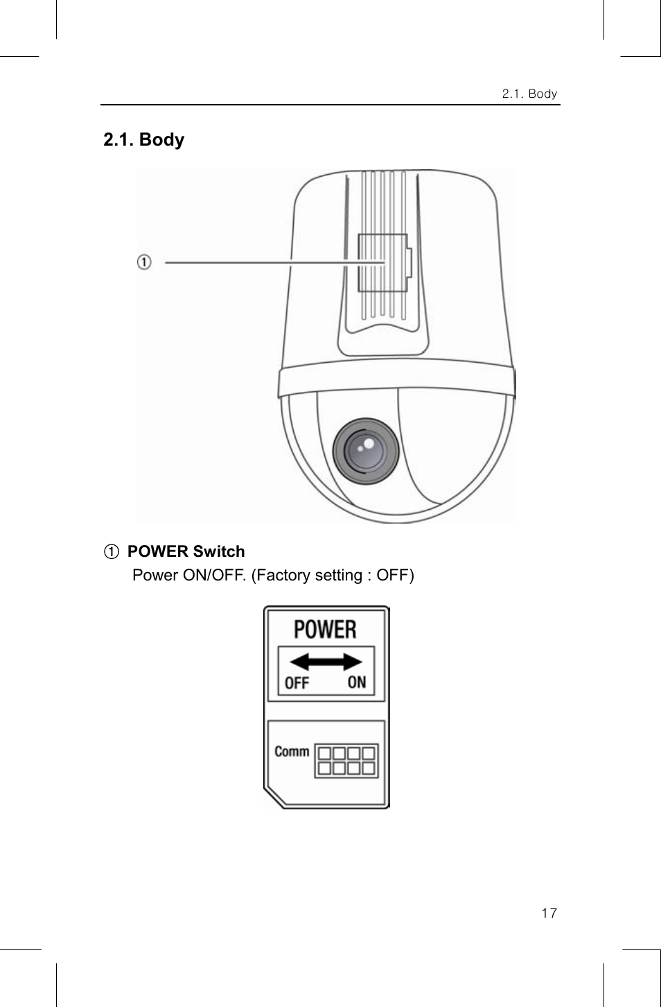 Body | Samsung IPOLIS SNP-3300 User Manual | Page 21 / 116