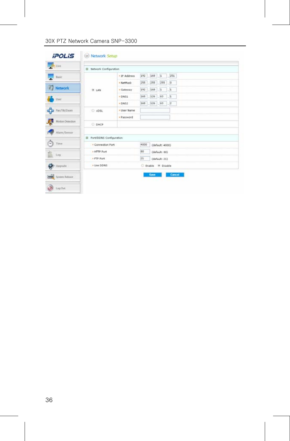 Samsung IPOLIS SNP-3300 User Manual | Page 40 / 116