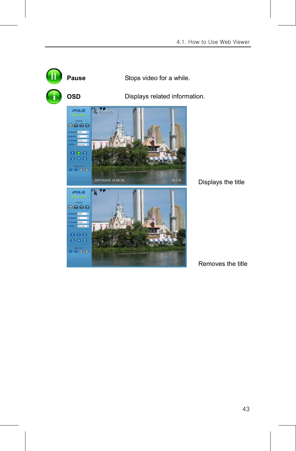 Samsung IPOLIS SNP-3300 User Manual | Page 47 / 116